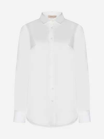 Blanca Vita White Silk Catalpa Shirt