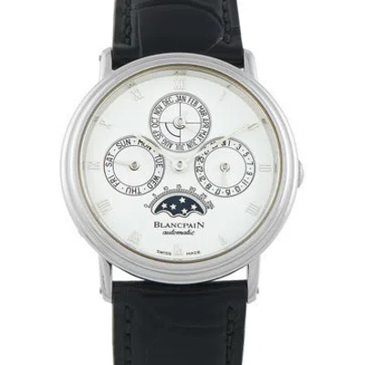 Pre-owned Blancpain Villeret Perpetual Calendar Moonphase Watch In Multicolor