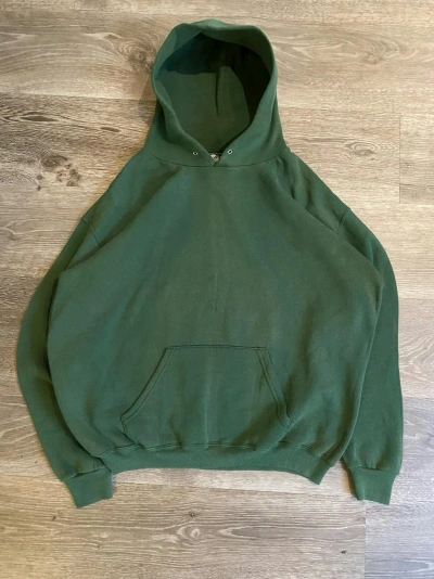 Pre-owned Blank X Vintage 90's Faded Green Boxy Hoodie