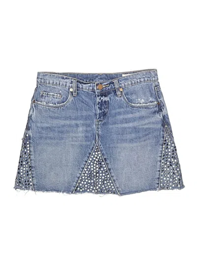 Pre-owned Blanknyc Blank Nyc Denim Skirt In Blue