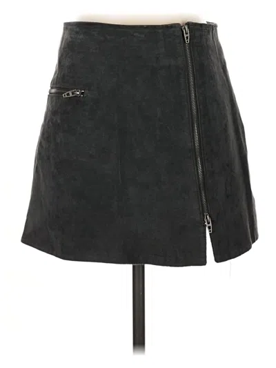 Pre-owned Blanknyc Blank Nyc Leather Skirt In Black