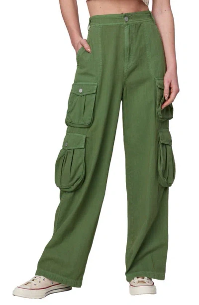 Blanknyc The Frankle Rib Cage Cargo Trousers In Green