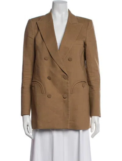 Pre-owned Blazé Milano Wool Coat In Brown