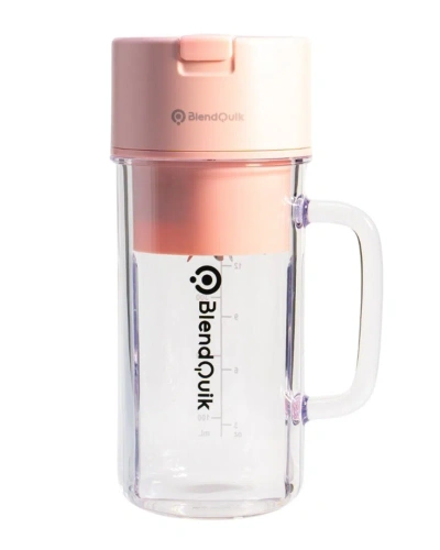 Blendquik 14oz Bpa-free Portable Mason Jar Blender In Pink