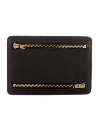 Pre-owned Bless Leather Card Holder In Black