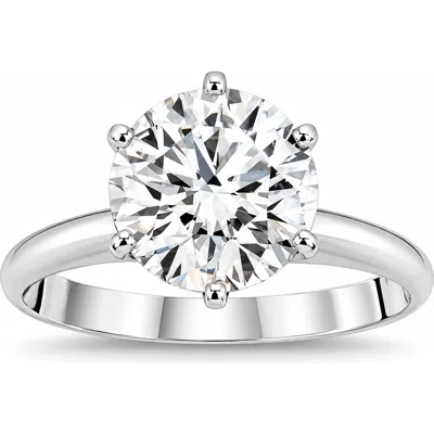 Bliss Diamond Certified 2-6ct Diamond Solitaire Engagement Ring 14k Gold Or Platinum Lab Grown In Platinum - 6ct