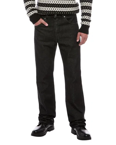 Blk Dnm Flat Black Straight Jean