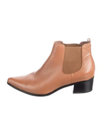 Pre-owned Blondo Leather Chelsea Boots In Brown