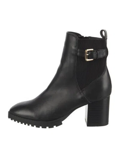 Pre-owned Blondo Leather Moto Boots In Black