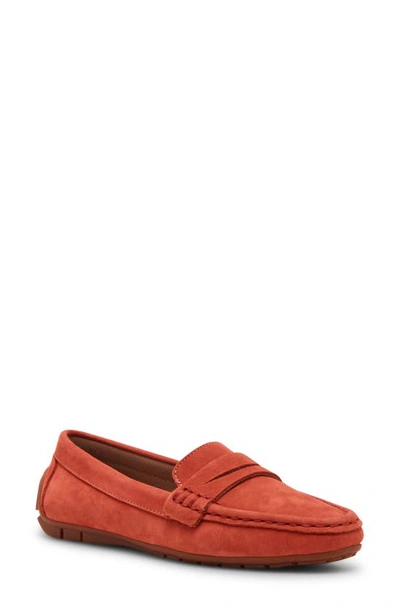 Blondo Shellby Waterproof Driving Loafer In Orange Nubuck