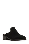 Blondo Stelle Block Heel Mule In Black Suede