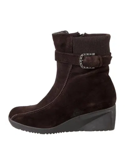 Pre-owned Blondo Suede Boots In Brown
