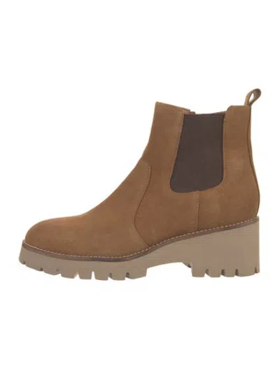 Pre-owned Blondo Suede Chelsea Boots In Brown