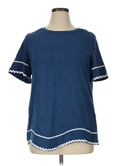 Pre-owned Bloomchic Short Sleeve T-shirt In Blue