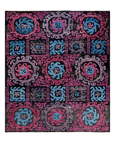 Bloomingdale's Artisan Collection Modern M1649 Area Rug, 8'8 X 10'1 In Black