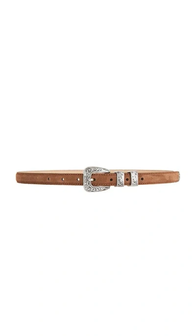 B-low The Belt Gunnar Suede In Cognac & Silver