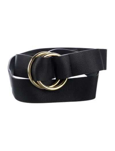 Pre-owned B-low The Belt Leather Waist Belt In Black