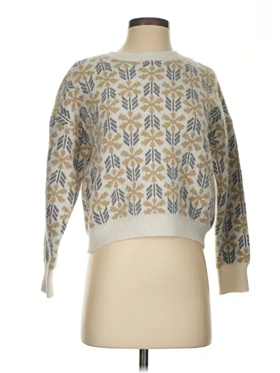 Pre-owned Blu Pepper Pullover Sweater In Ivory