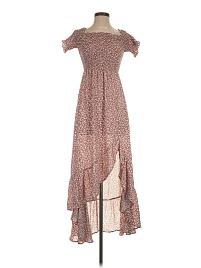 Pre-owned Blue Rain Casual Dress In Brown