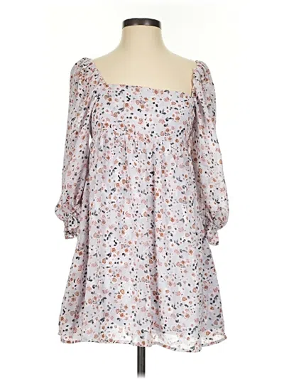Pre-owned Blue Rain Casual Dress In White