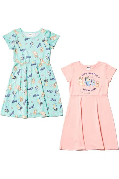 Bluey Kids'  2-pack Skater Dresses