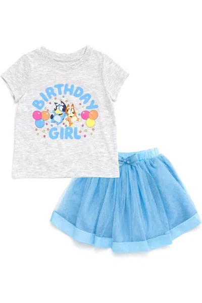 Bluey Kids'  2-piece T-shirt And Skirt Set In Multi