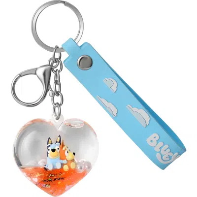 Bluey And Bingo Liquid Heart Bag Charm Keychain