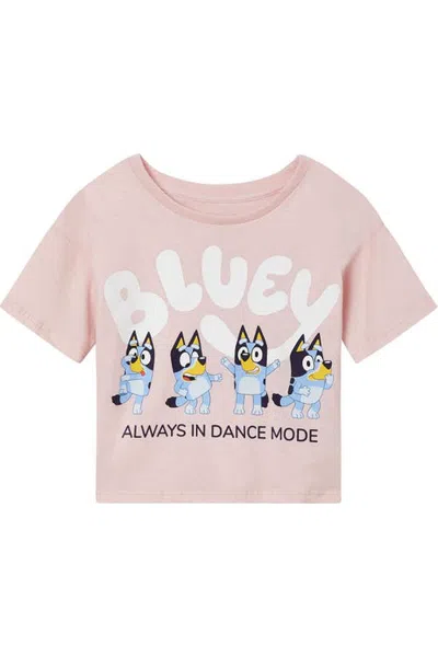 Bluey Kids'  Cropped T-shirt In Pink