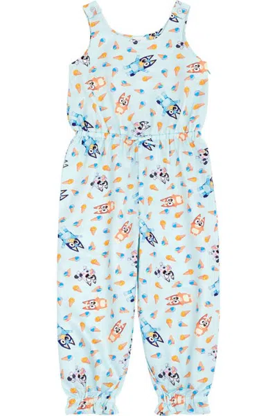 Bluey Girls' Dress Jumpsuit And 2-piece Shorts Set (toddler, Little Kid & Big Kid) In Multi