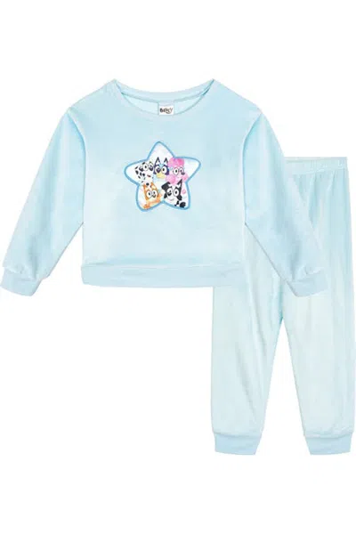 Bluey Kids'  Velour Sweatshirt And Pants Set