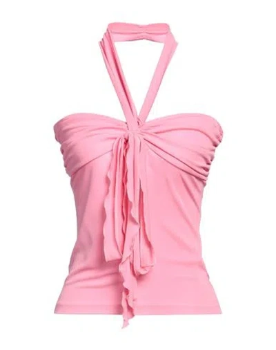 Blumarine Woman Top Pink Size 6 Viscose