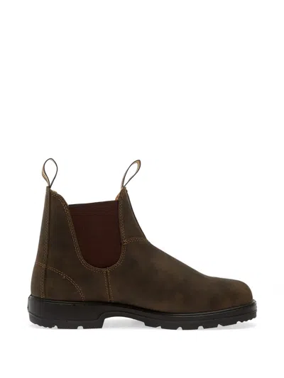 Blundstone Leather Ankle Boots In Blue
