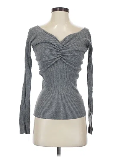 Pre-owned Blush Cardigan Sweater In Gray