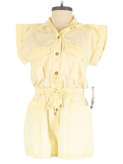 Pre-owned Blush Romper In Yellow