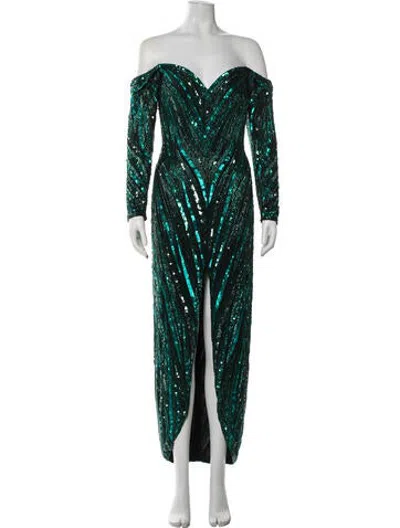 Pre-owned Bob Mackie Vintage Long Dress In Red