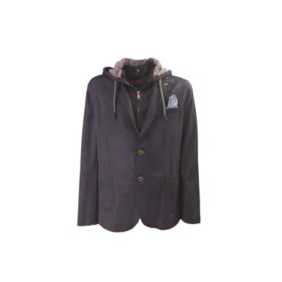 Bob - Monopet Jacket With Beige Hood A24lewis161 In Black