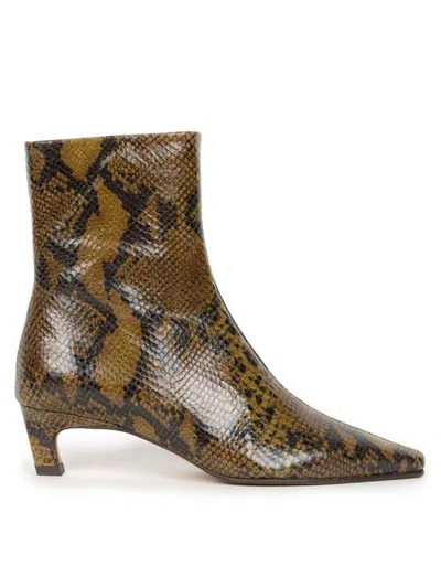 Bobbies Lauren Flat Ankle Boots In Multi