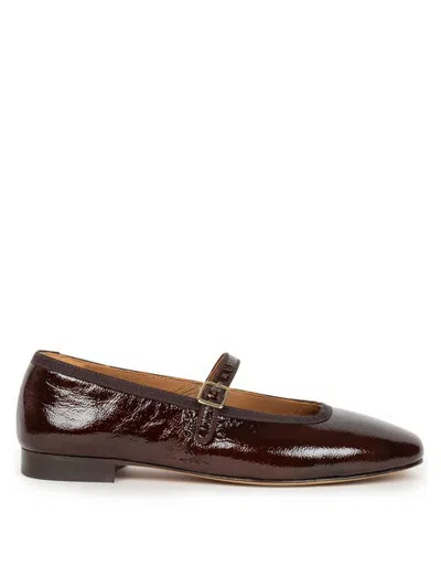 Bobbies Nova Ballet Flats In Burgundy