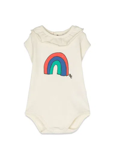 Bobo Choses Baby Rainbow Ruffle Collar Body In White
