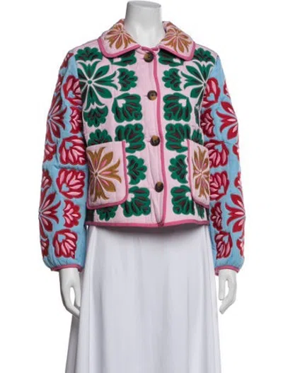 Pre-owned Bode Floral Print Jacket W/ Tags In Multicolor