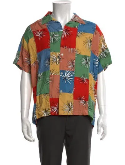 Pre-owned Bode Graphic Print Short Sleeve Shirt W/ Tags In Multicolor