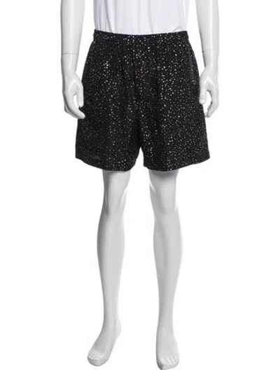 Pre-owned Bode Graphic Print Shorts In Blue