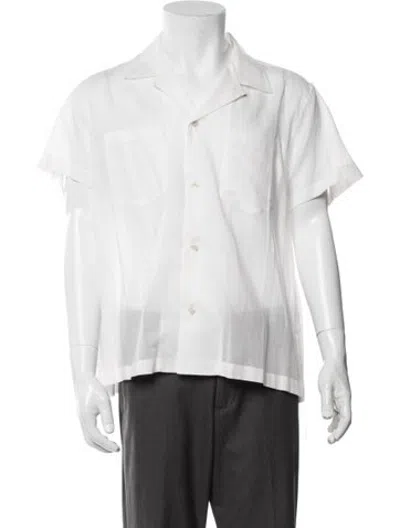 Pre-owned Bode Short Sleeve Shirt In White