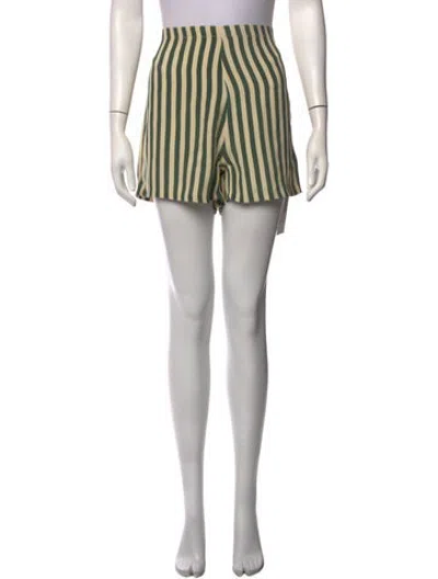 Pre-owned Bode Silk Mini Shorts In Neutrals