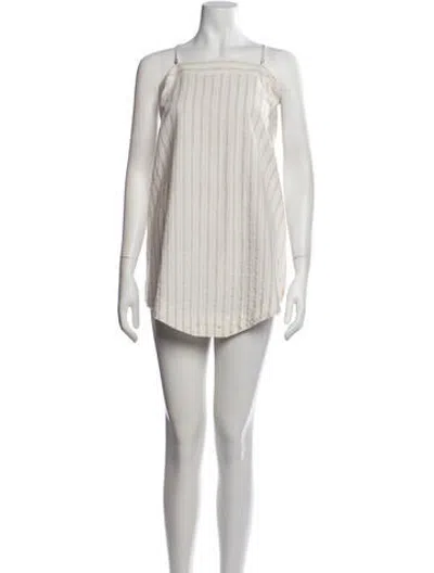 Pre-owned Bode Striped Mini Dress In Multicolor