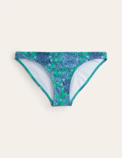 Boden Classic Bikini Bottoms Ming Green, Gardenia Swirl Women