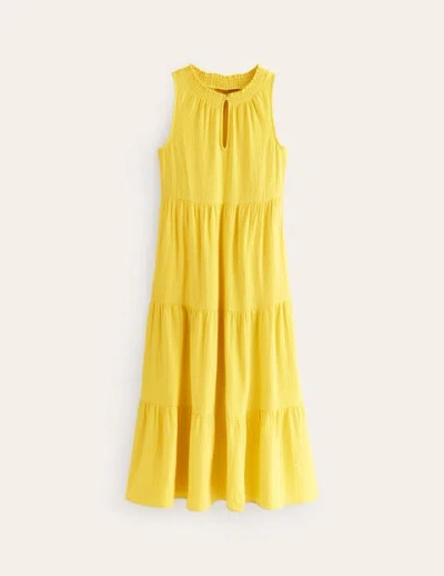 Boden Double Cloth Maxi Tiered Dress Passionfruit Women