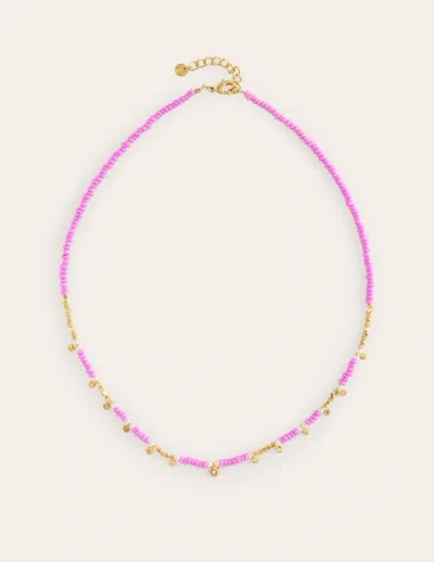 Boden Layering Bead Necklace Pink Women