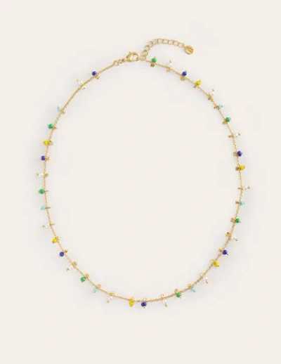 Boden Layering Disc Necklace Blue Multi Women