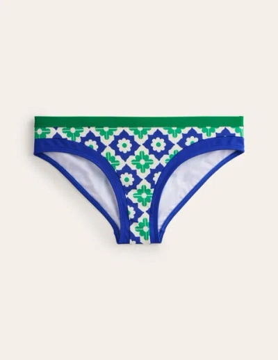 Boden Santorini Bikini Bottoms Surf The Web, Geometric Stamp Women